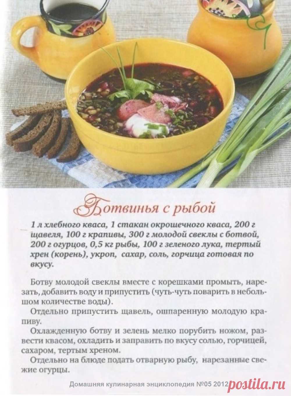 Ботвинья с рыбой