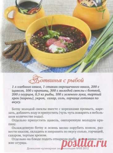 Ботвинья с рыбой