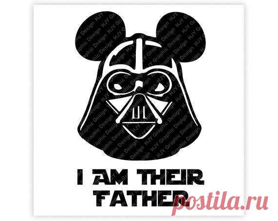 Disney Darth Vader I Am There Father Mickey Minnie Mouse | Etsy