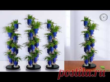 Self Watering System for Plants Using Plastic Bottle | Auto Watering Vertical Garden//GREEN PLANTS
