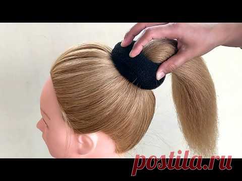 Bun Hairstyles For Medium Hair | Easy Bun Hairstyles with Trick for Wedding & party | prom Hairstyle