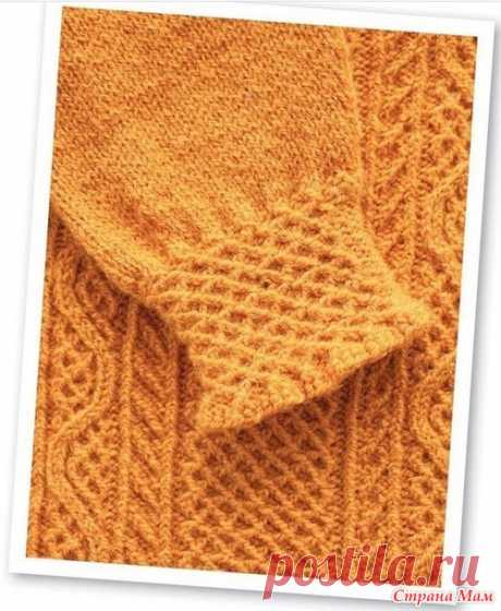 Укороченный пуловер в баварскую решетку (схемы узоров) - Вязание - Страна Мам