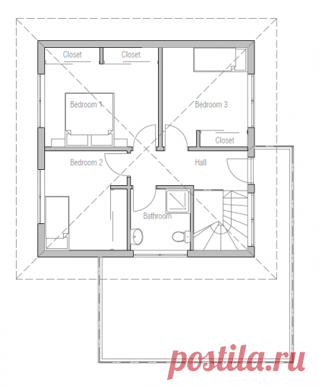 Small House Plan, New Home CH244 House Plan