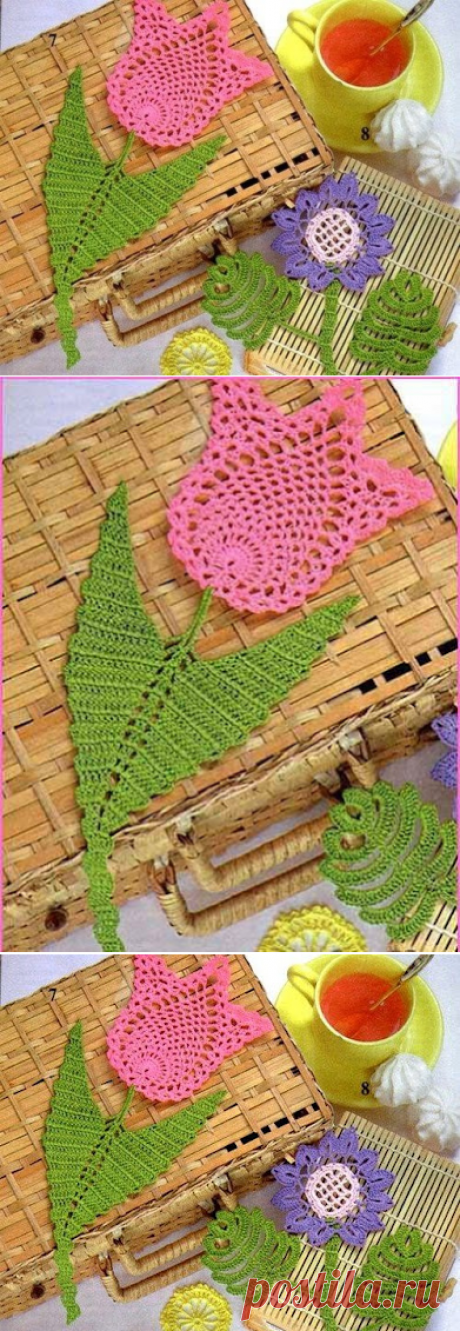 Tapete Tulipan en Crochet - Mil Ideas en Crochet