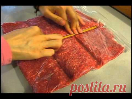 SMALL PORTION GROUND MEAT DIVIDED IN FREEZER BAG JAPANESE STYLE

Порционная заморозка мяса