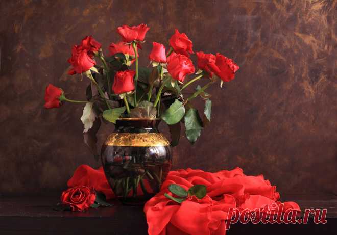 Натюрморты с розами от Натальи Панга