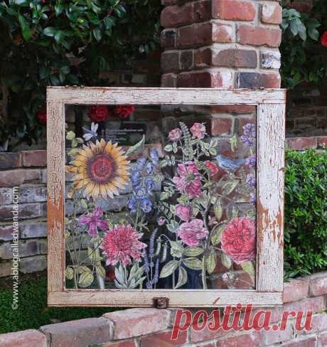 Antique Window project with Iron Orchid Designs! - A Blog Called Wanda
