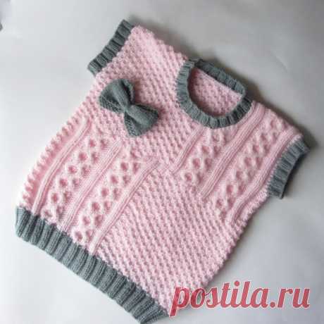 Детский набор для девочки 2-3 года:вязаный жилет и повязка.Розовый. – купить в интернет-магазине на in-dee с доставкой - CHBHGB | Тула