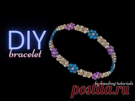 Jewelry making with beads. Handmade bracelet. DI Ybeaded bracelet