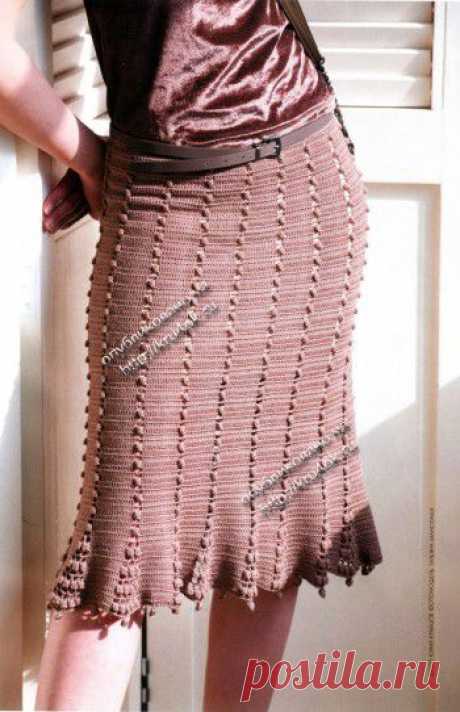 Женская юбка, связанная крючком - вязание крючком на kru4ok.ru