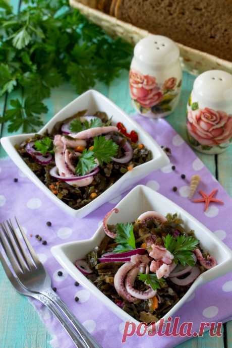 Салат из морской капусты с осьминогами рецепт с фото пошагово - PhotoRecept.ru