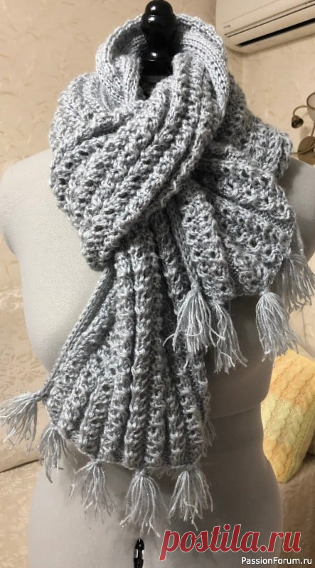 Шапочка, шарф и рукавички | Вязание спицами. Работы пользователей