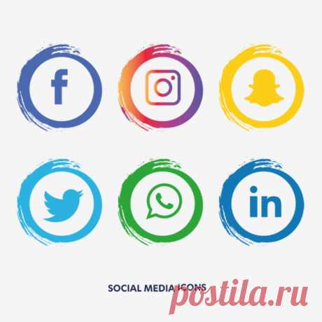 Social Media Icons Set Facebook, Social Media Icons, Social Media, Social Media Logo PNG and Vector with Transparent Background for Free Download