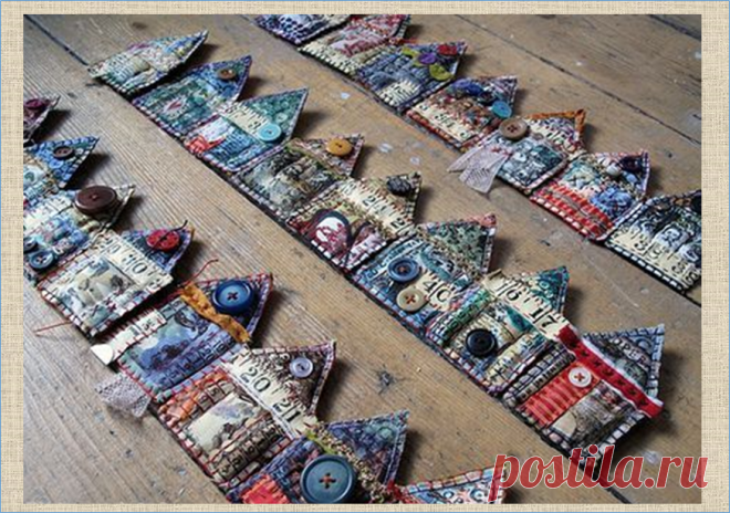 От сумок до ковров - простая и джинсовая аппликация с домиками - схемы и примеры - большая подборка для мастериц - 40 коллажей | МНЕ ИНТЕРЕСНО | Яндекс Дзен