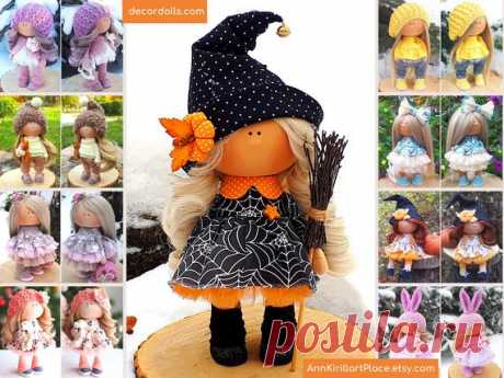 Halloween Art Doll Witch Gift Doll Nursery Decor Doll Mommy | Etsy Hello, dear visitors!  This is handmade soft doll created by Master Yana (Cheboksari, Russia). Doll is made by Order. Order processing time is 5-12 days.  All dolls on the photo are made by master Yana. You can find them in our shop using masters name: