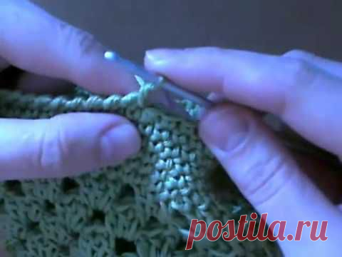 Смотри онлайн Шапочка крючком окончание вязания вязание шапки для начинающих - Секреты шитья, вышивки и вязания