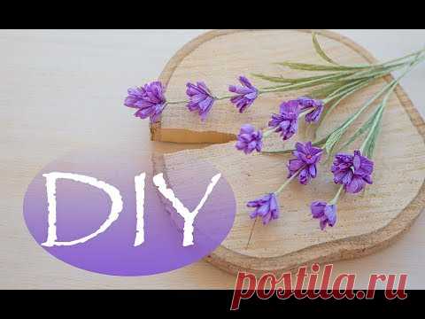 Лаванда из бумаги - DIY Tsvoric - lavender paper