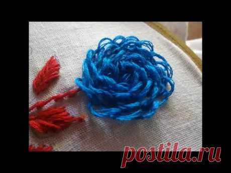 Hand Embroidery Chamanti Flower Stitch by Amma Arts