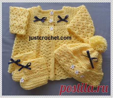 3-6 Month Baby crochet pattern JC136B