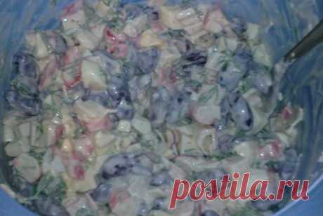 Быстрый салат с фасолью и крабовыми палочками рецепт – европейская кухня: салаты. «Еда»