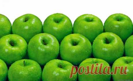 Фото зеленое яблоко - Овощи и фрукты картинки - Фото мир природы
