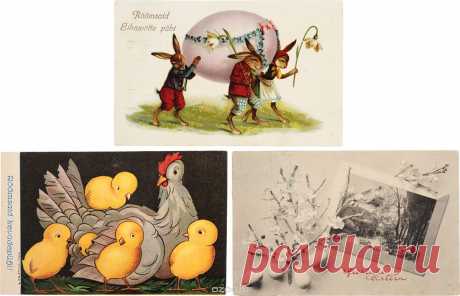 Купить "С Пасхой!", комплект из 3 открыток в интернет-магазине OZON.ru