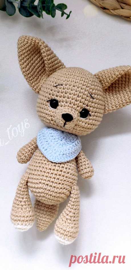 PDF Малыш фенек крючком. FREE crochet pattern; Аmigurumi animal patterns. Амигуруми схемы и описания на русском. Вязаные игрушки и поделки своими руками #amimore - лиса, лисица, лисёнок фенек, лисичка.