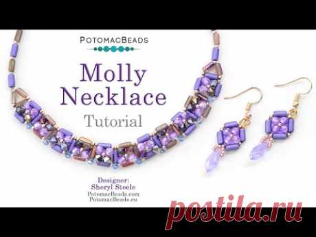 LIVE Tutorial - The Molly Necklace - by PotomacBeads