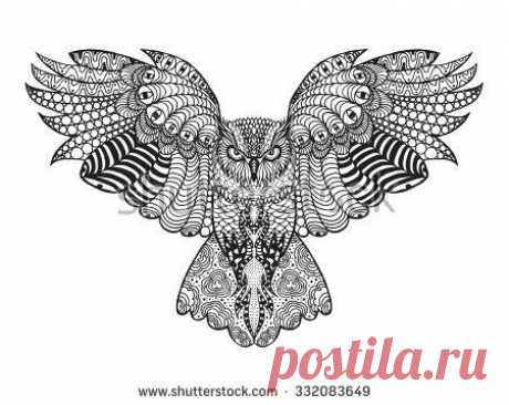 Cool Sugar Skull Girl Wallpaper Owl Stock Images Royalty Free Images Vectors Shutterstock