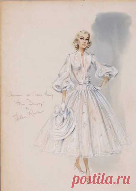 Fashion Illustration Vintage Hollywood Glamour Helen Rose