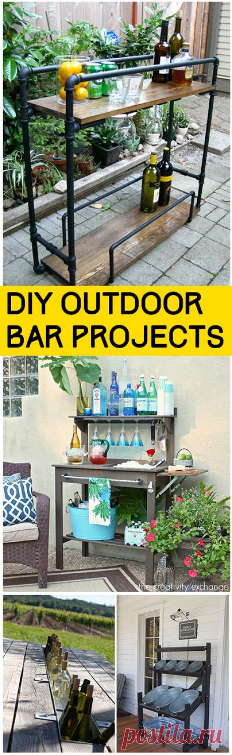 (3) DIY Outdoor Bar Projects