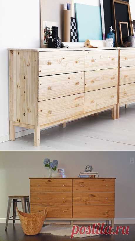 Декор мебели: преображаем дешевый комод из Икеа - MoyaBerlogaMoyaBerloga