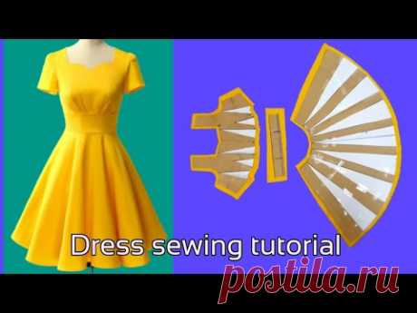 151 - Hướng dẫn cắt may Đầm xếp ly dáng xoè đổ sóng đẹp Le fashion |how to sew dress |