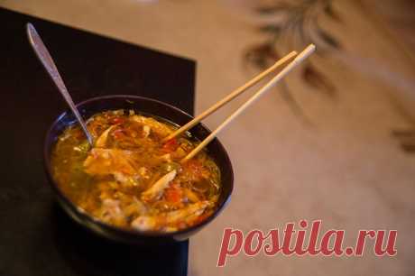 Foodclub — кулинарные рецепты с пошаговыми фотографиями - Острый куриный суп с восточным мотивом