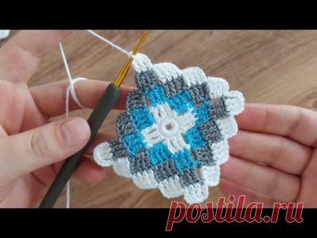 SUPER EASY CROCHET KNITTING.. TIĞ İŞİ YAPIMI KOLAY HARİKA BATTANİYE ŞAL ÖRGÜ MODELİ..