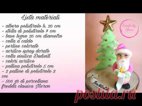 Babbo Natale in porcellana fredda Nicron Tutorial - cake design porcelana fria bolos biscuit maxa