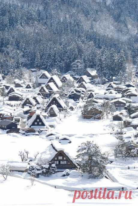 Winter in Shirakawa-go, World Heritage, Japan Traditional Folk Houses, Gifu, Japan | Igor Mamantov приколол(а) это к доске Japan