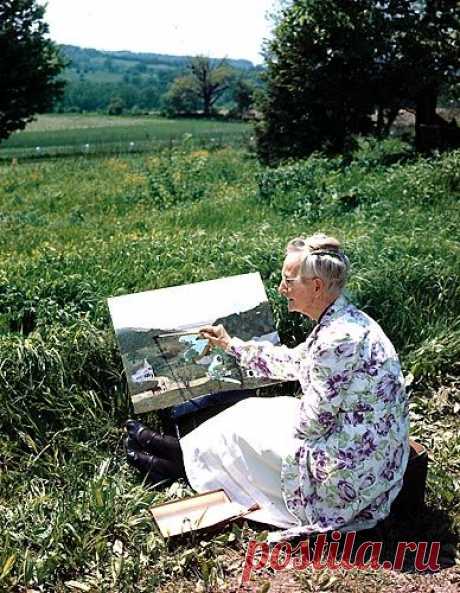 Начать рисовать никогда не поздно - Grandma Moses Grandma Moses - один из моих самых любимых художников-примитивистов, совершенно уникальная личность. Любила рисовать с раннего детства, однако бо́льшую часть жизни провела на ферме в штате Нью-Йорк, будучи женой фермера. Стала матерью пятерых детей. В зрелые годы занималась вышивкой, однако ближе к…