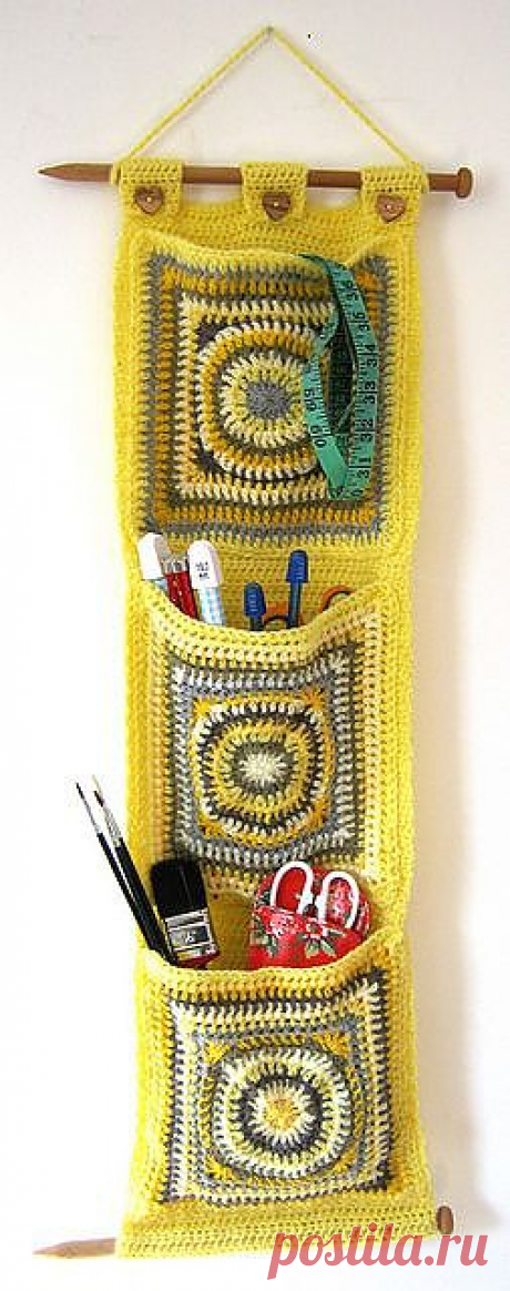 Crochet Wall Pockets pattern. | Crochet!