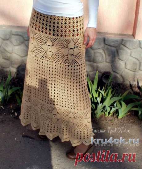 Женская юбка крючком. Работа Татьяны Колесниченко Тарчевской, Вязание для женщин