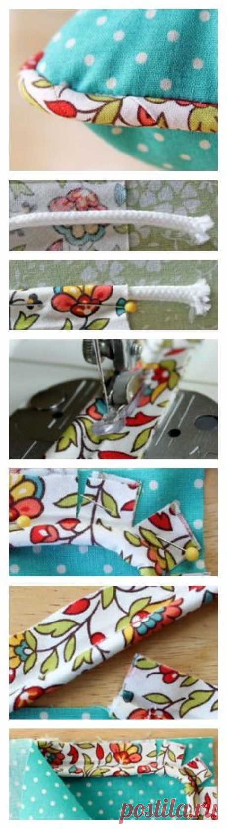 How to Sew Piping from Country Woman - shared by Beth Huntington of The Renegade Seamstress - House Interior Designs