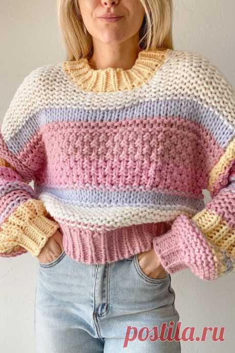 В тренде снова: возвращение полосатых свитеров | MG Meldi_knit | Дзен