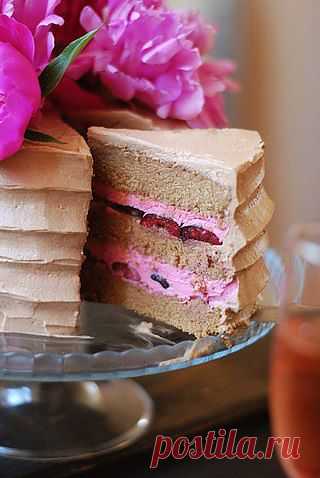 Многослойный кофейный торт с маскарпоне (Coffee Mascarpone Layer Cake).