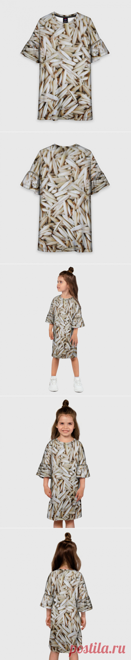 Детское платье 3D Зёрна овса - купить по цене 1435 руб в интернет-магазине Всемайки, арт 3651227