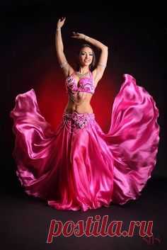 Rose belly dance costume