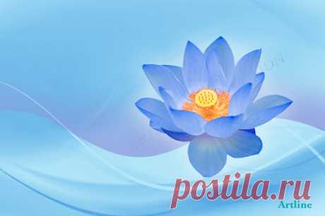 Artline : Feel The Creation!: Attractive High Quality Wallpapers Blue Lotus &quot;Neel Kamal&quot;-by Artline
