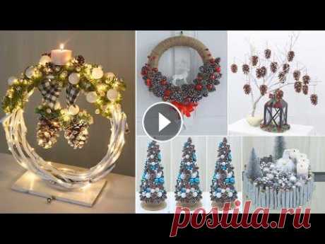 8 Christmas Decoration Ideas at Home using Pine Cones! Mery Christmas ► Subscribe HERE: https://bit.ly/FollowDiyBigBoom...