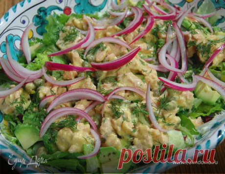 Салат с тунцом и авокадо, пошаговый рецепт на 1753 ккал, фото, ингредиенты - Юлия Высоцкая