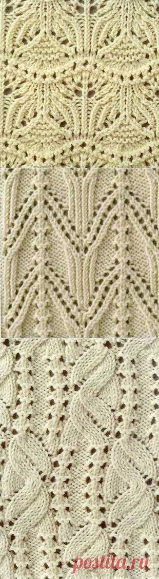 Вязание: подборка узоров спицами | Подружки