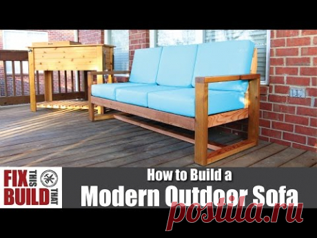 DIY Modern Outdoor Sofa | How to Build